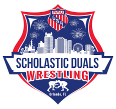 AAU Scholastic Duals Wrestling Logo