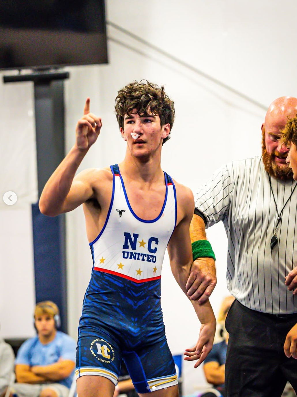 Bentley Sly victory celebration after tough match
