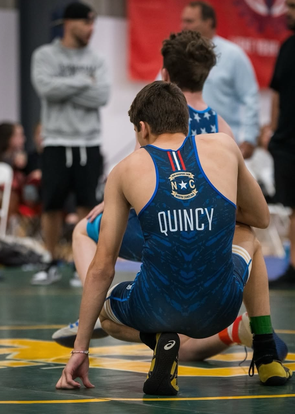 Holton Quincy in wrestling action