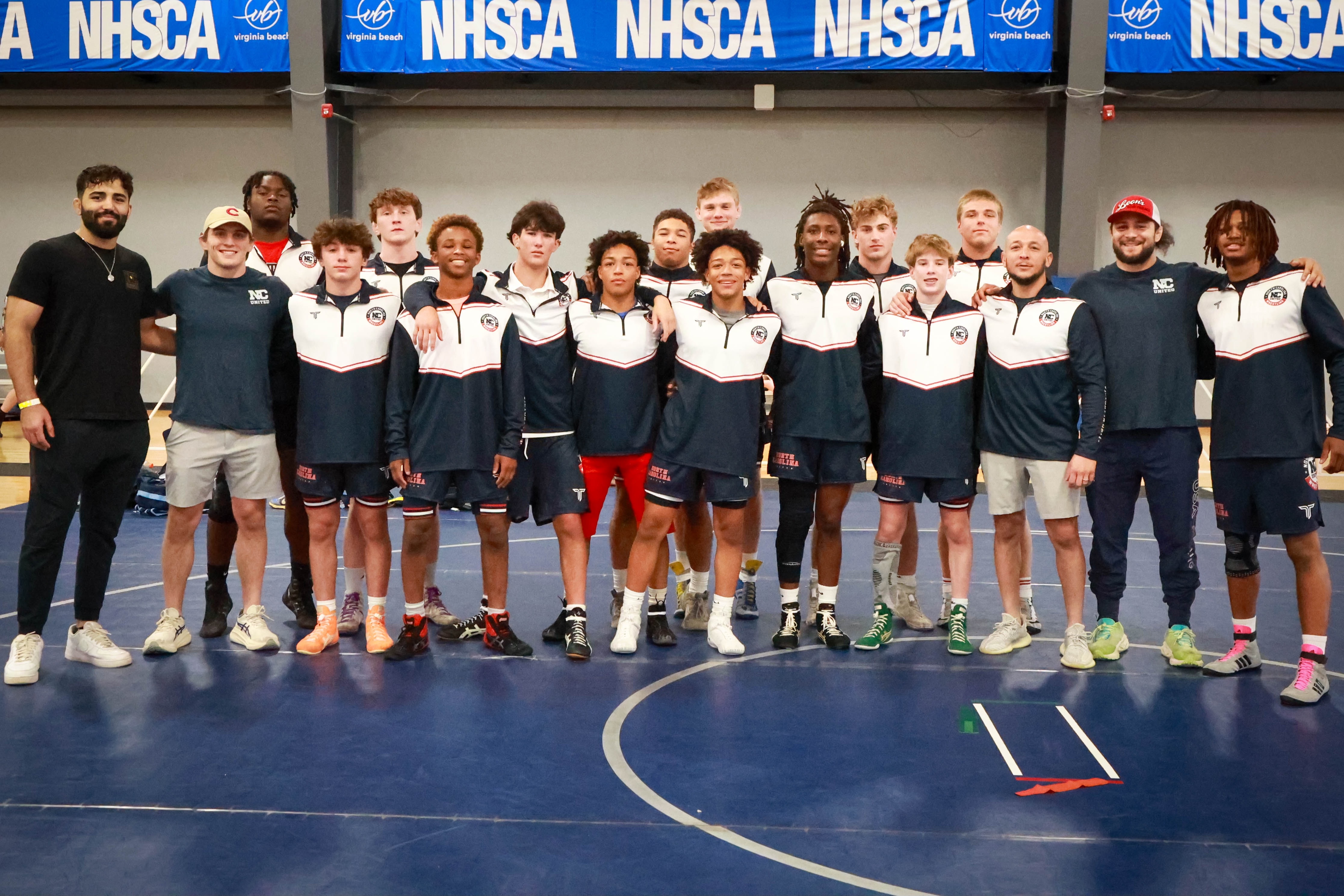 NC United team photo at NHSCA Duals 2025