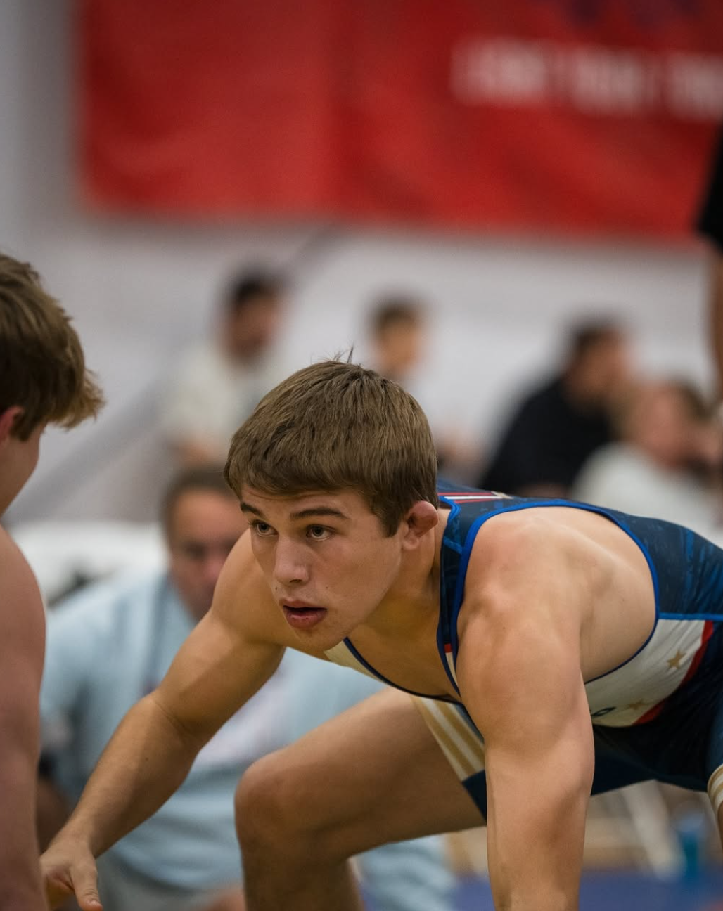 Tyler Watt in competition stance